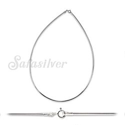 Wholesale Sterling Silver 1.5mm Snake Necklace chain