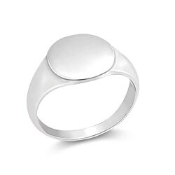 Wholesale 925 Sterling Silver Flat Round Disc Plain Ring