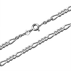 Wholesale 925 Sterling Silver Figaro Link Chain