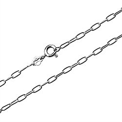 Wholesale 925 Sterling Silver Paper Clip Link Chain
