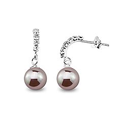 Wholesale 925 Sterling Silver White Shell Pearl Stud Earrings