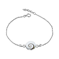 Wholesale 925 Sterling Silver 12mm Round  Shiva Eye Bracelet