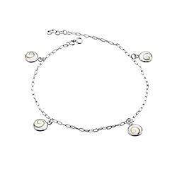 Wholesale 925 Sterling Silver Small Charm Shiva Eye Bracelet