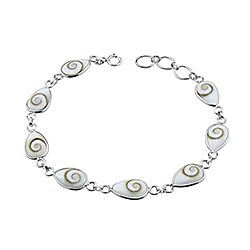 Wholesale 925 Sterling Silver Teardrop Beaded Shiva Eye Bracelet