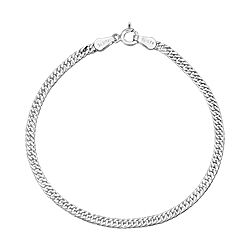 Wholesale 925 Sterling Silver Thin link Plain Bracelet