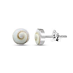 Wholesale Sterling Silver 6mm Small Round Shiva Eye Earring Stud