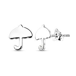 Umbrella Stud Earrings Silver