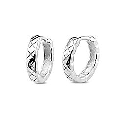 Wholesale 925 Sterling Silver Classic Curved Plain Hoop Earring