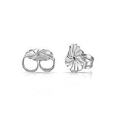 Wholesale 925 Sterling Silver Flower Design Butterfly Back Finding