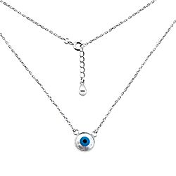 Wholesale Silver 39cm Shiva Eye Necklace