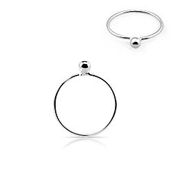 Nose hoops with Silver Ball