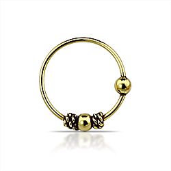 wholesale Item Handmade18K Gold Platted  Hoop Nose Ring