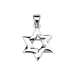 Wholesale 925 Sterling Silver Jewish Star Of David Plain Pendant