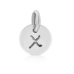 Wholesale 925 Sterling Silver Initial Alphabet X Charm
