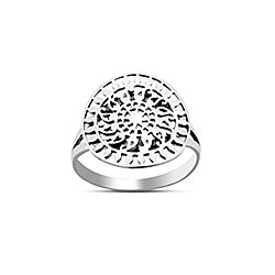 Wholesale 925 Sterling Silver Star Oxidized Filigree Ring
