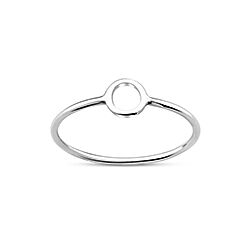 Wholesale 925 Sterling Silver Round Circle Plain Ring

