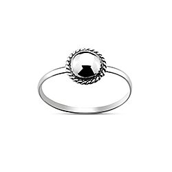 Wholesale 925 Sterling Silver Oxidized Ball Plain Ring