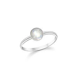 Wholesale 925 Sterling Silver Mother of Pearls Semi Precious Ring 

