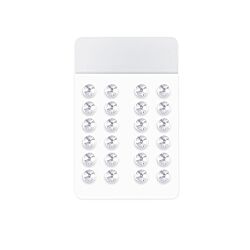 Wholesale 925 Sterling Silver Round Disc 12 Pairs Display Stand
