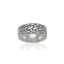 Wholesale 925 Sterling Silver Braided Band Electroform Ring