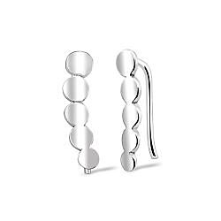 Wholesale 925 Sterling Silver Tiny Round Ear Climber Earrings