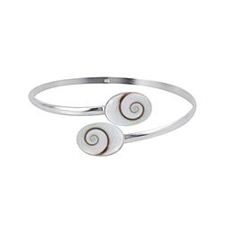 Wholesale 925 Sterling Silver Double Oval Shiva Eye Bracelet