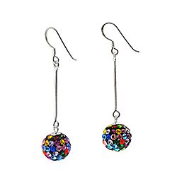 Wholesale 925 Sterling Silver Tiny Multi Crystal Earrings