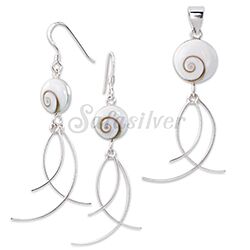 Wholesale 925 Sterling Silver Tiny Round Shiva Eye Jewelry Set