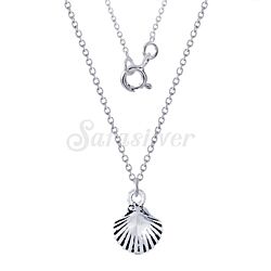 Wholesale 925 Silver Sea Shell Chain with Pendant