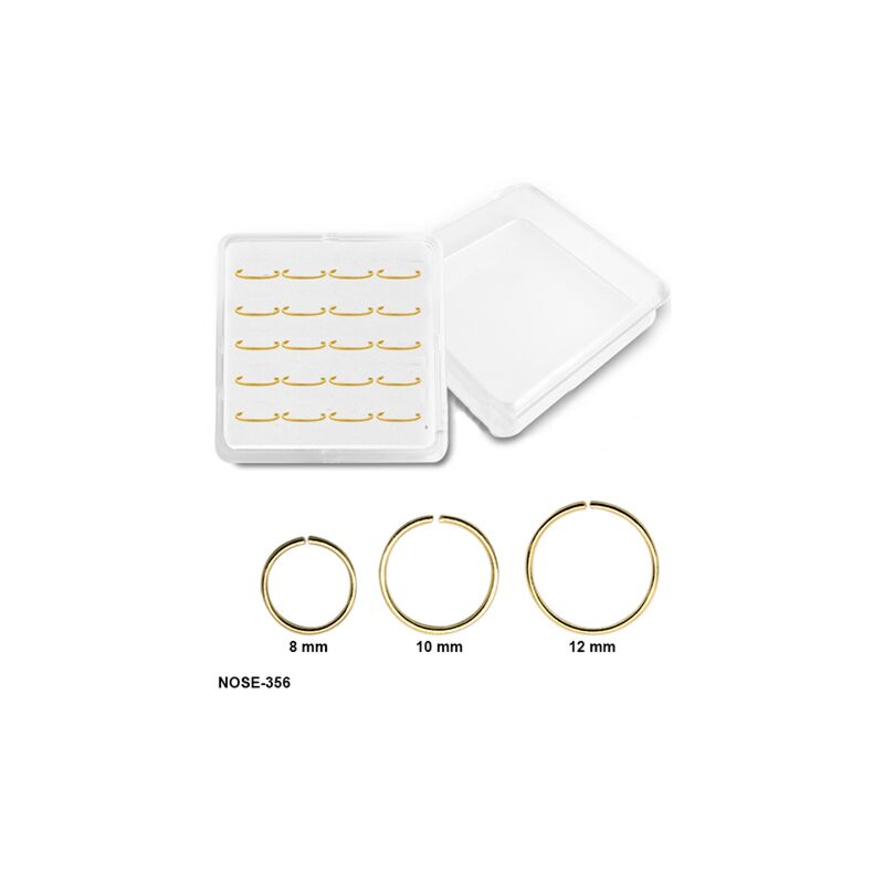 Plain silver nose ring deals