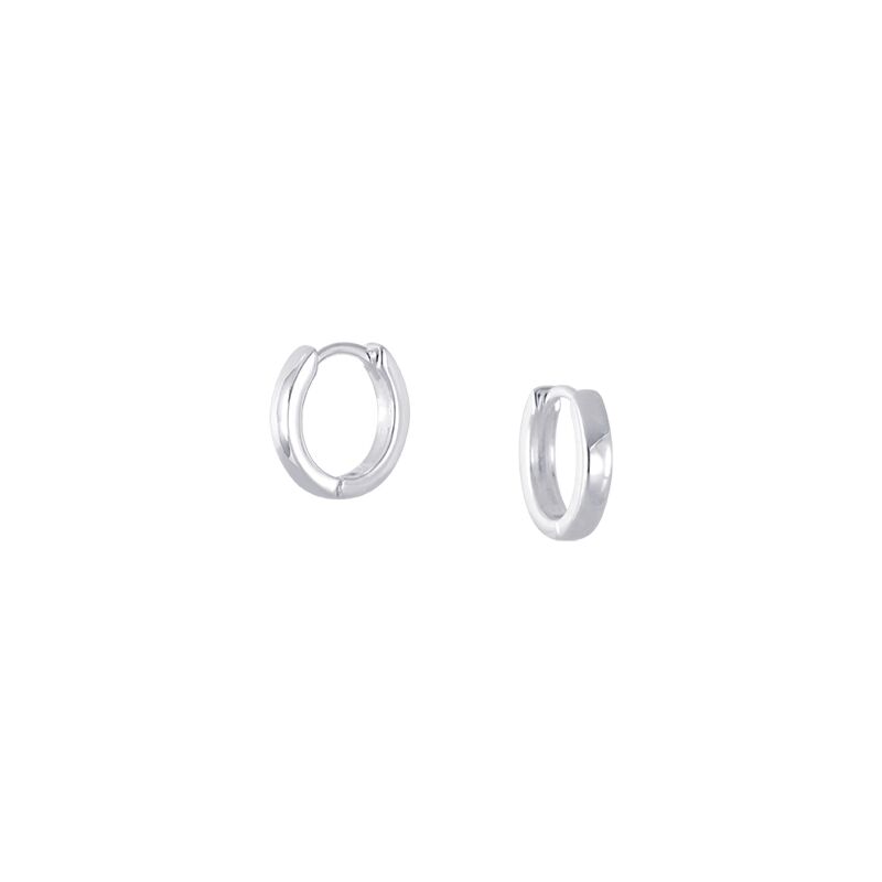 8mm silver deals hoop earrings