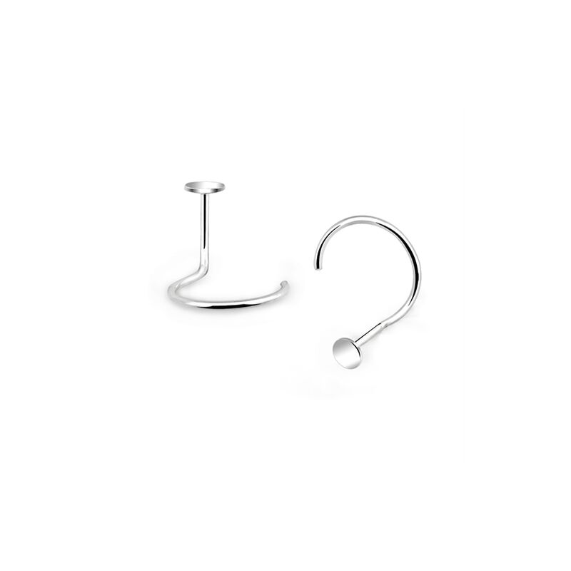 Dropship 4Pcs 925 Sterling Silver Nose Rings Stud For Women 20G Cute Nose  Studs CZ Butterfly Flower Moon Star Nose Piercings L Bone Shaped  Hypoallergenic Nose Piercing Jewelry to Sell Online at