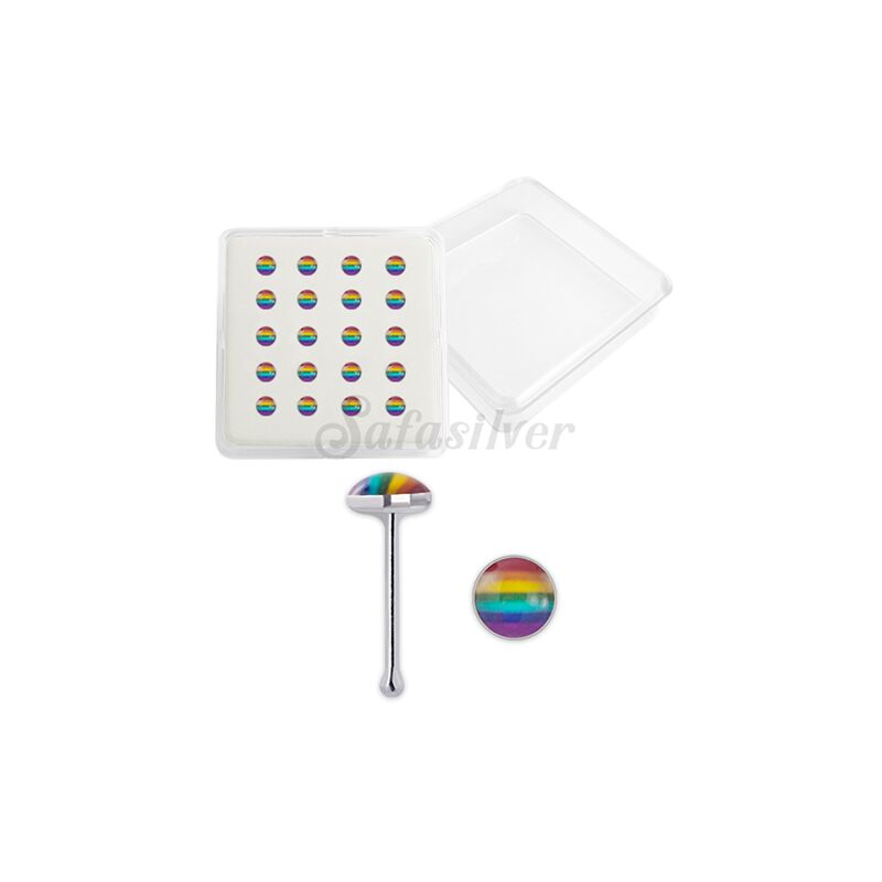 Rainbow 2025 nose stud
