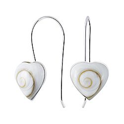 Wholesale 925 Sterling Silver 10mm Heart Shiva Eye Earrings