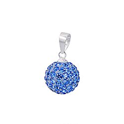 Wholesale 925 Sterling Silver Light Ball Crystal Pendant