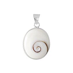 Wholesale 925 Sterling Silver Oval Shiva Eye Pendant