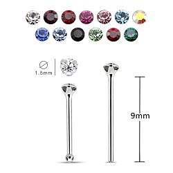 1.5 mm tiny crystal nose stud