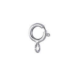 Wholesale 925 Sterling Silver 5mm Round Spring Clasp Finding