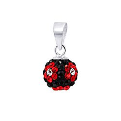Wholesale 925 Sterling Silver Lovely Ball Crystal Pendant