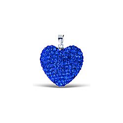 Wholesale 925 Sterling Silver Heart Crystal Pendant