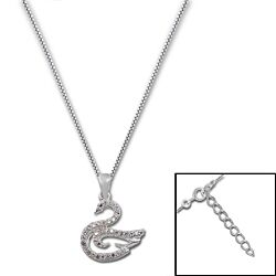 925 Silver Chain Wholesale Duck Cubic Zirconia necklace