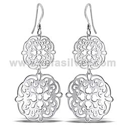 wholesale 925 Sterling Silver Style Italian Plain Earring