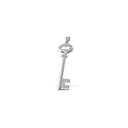 Wholesale 925 Sterling Silver Key Cubic Zirconia Pendant