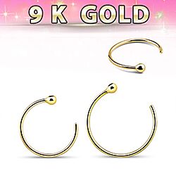 Wholesale 9K Gold Hoop Nose Ring