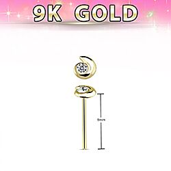 9k gold nose pin