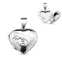 Wholesale 925 Sterling Silver Leaf Heart Plain Pendant