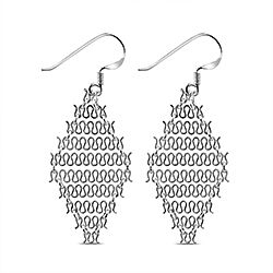 Wholesale 925 Sterling Silver Handmade Dangle Plain Earrings