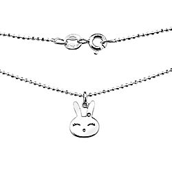 Wholesale 925 Sterling Silver Bunny Kids Necklaces