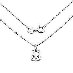 Wholesale 925 Sterling Silver Beaver Kids Necklaces