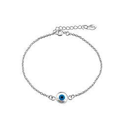 Wholesale 925 Sterling Silver Blue Evil Eye Shiva Eye Bracelet